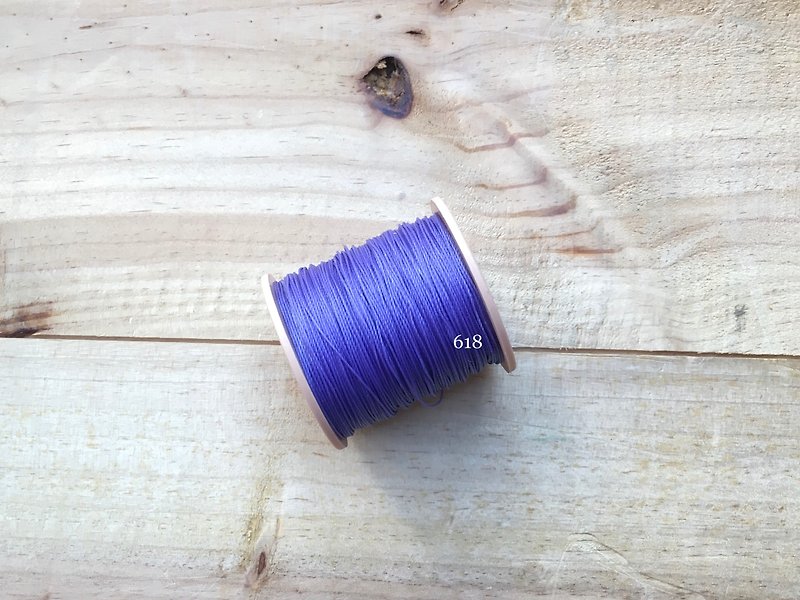 South American system hand sewn wax line [# 618 light purple] 0.65mm 30 meters 48 color selection wax line hand stitch round wax line leather tools handmade leather leather accessories leather DIY leatherism - Knitting, Embroidery, Felted Wool & Sewing - Cotton & Hemp Purple