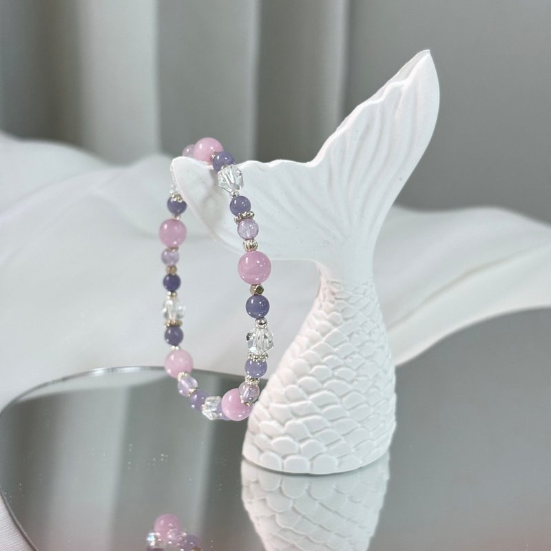 Garden Memory/ Kunzite Bracelet - Bracelets - Crystal Purple