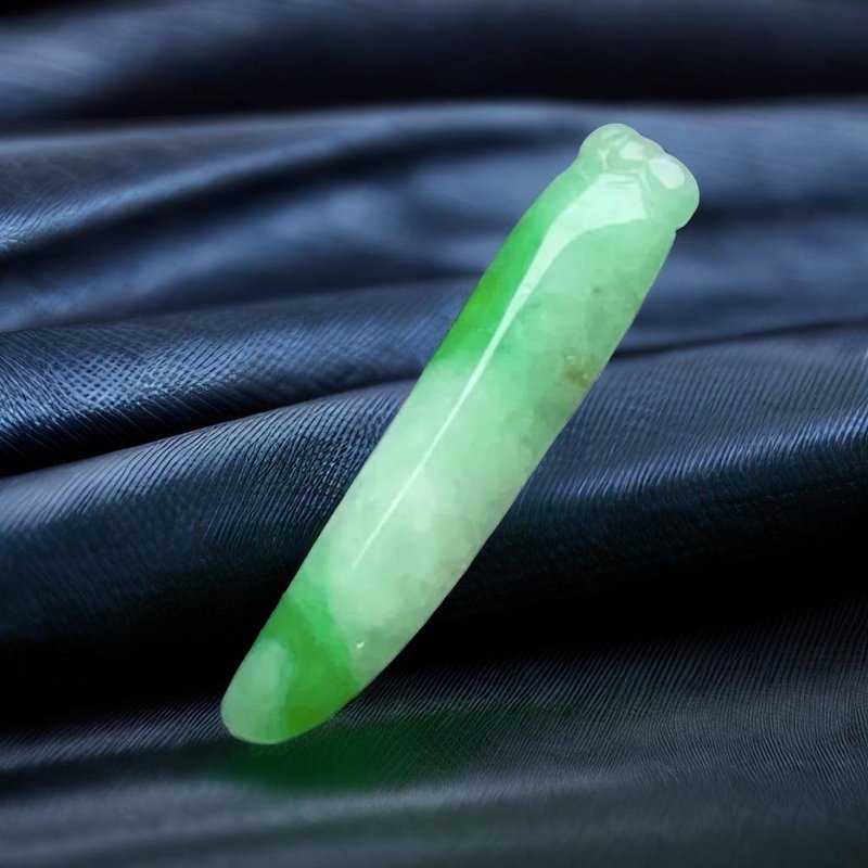 飄陽綠翡翠福瓜 | 天然緬甸玉翡翠A貨 | 送禮 - 金工/飾品 - 玉石 綠色