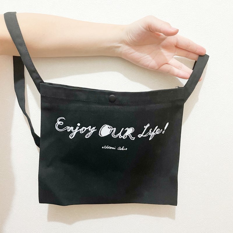 サコッシュ ROKU - ショルダーバッグ - コットン・麻 ブラック