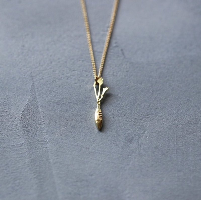 ちいさいにんじん | ネックレス | N471 - 項鍊 - 其他金屬 金色