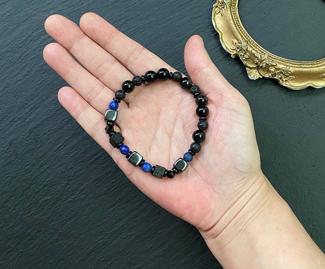 Lapis-lazuli stone, obsidian buy and sandalwood adornment