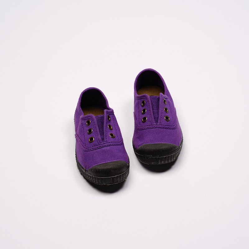 西班牙帆布鞋 CIENTA T955997 45 紫色 黑底 經典布料 童鞋 - 童裝鞋 - 棉．麻 紫色