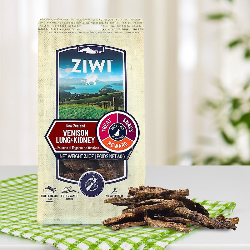 [Dog Snacks] ZIWI Peak Deer Lung Deer Kidney Natural Air-Dried Snacks No Additives - ขนมคบเคี้ยว - อาหารสด 