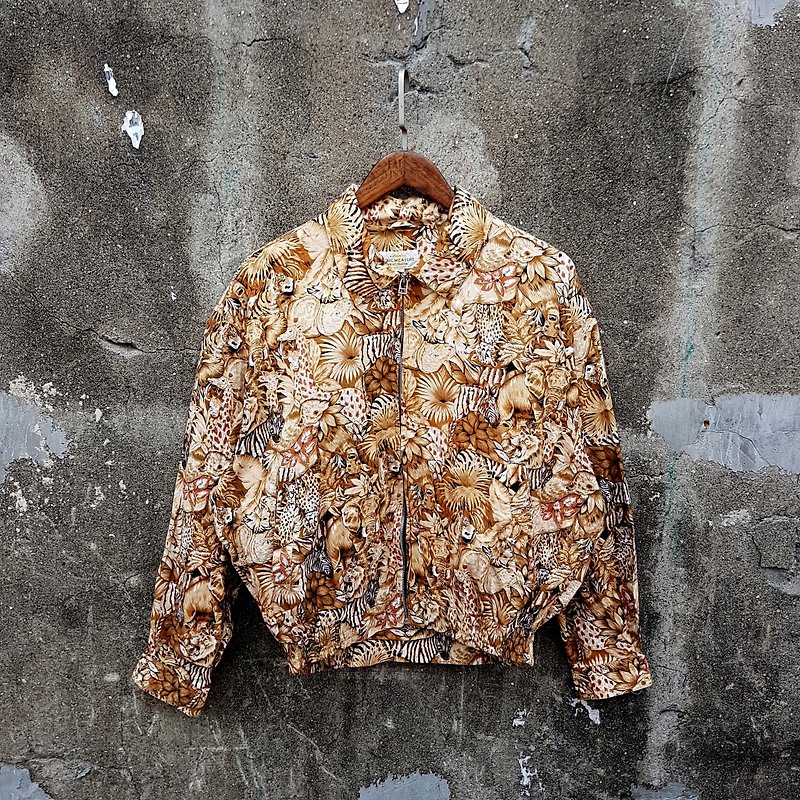 Gecko Gege - Japan - Africa jungle full version of animal vintage jacket - Men's Coats & Jackets - Cotton & Hemp 