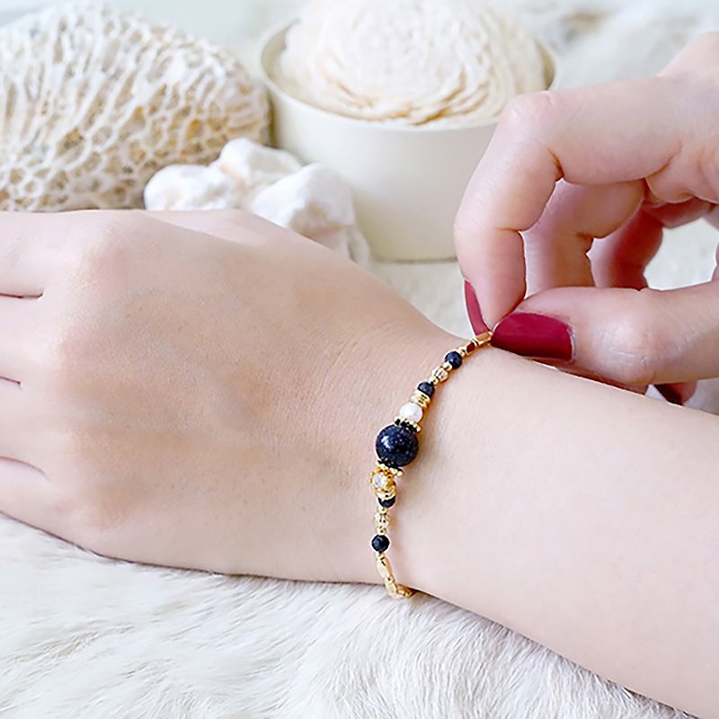 [Ficelle Fei Sha Light Jewelry] Little Collector-Blue Sands-Bracelet