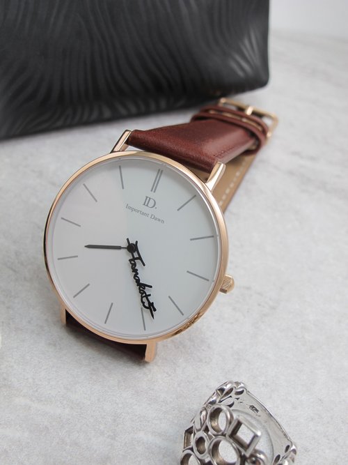 ID.watch customized name pointer watch-classic-leather strap