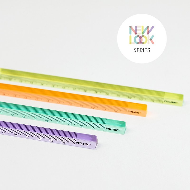 MILAN see-through triangle ruler_15cm_pink color (4 colors optional) - Other Writing Utensils - Plastic Multicolor