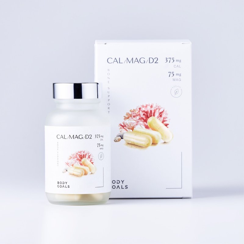 Body Goals Pure Seaweed Calcium Magnesium + D - อาหารเสริมและผลิตภัณฑ์สุขภาพ - สารสกัดไม้ก๊อก สีใส