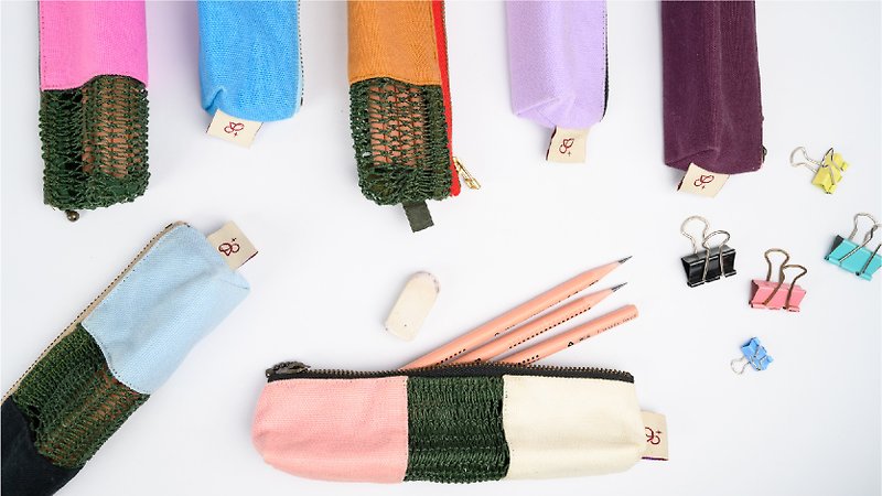 Hope pen bag# can be customized color matching, please contact the designer - กล่องดินสอ/ถุงดินสอ - ผ้าฝ้าย/ผ้าลินิน หลากหลายสี