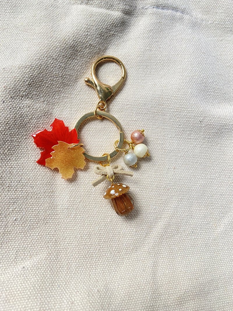 Autumn Waltz-Acorn Bag Charm-B Style - Charms - Resin Brown