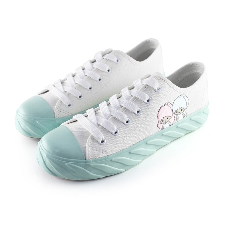 Paidal x Little Twin Stars kikilala marshmallow biscuit shoes-white - Women's Casual Shoes - Cotton & Hemp White