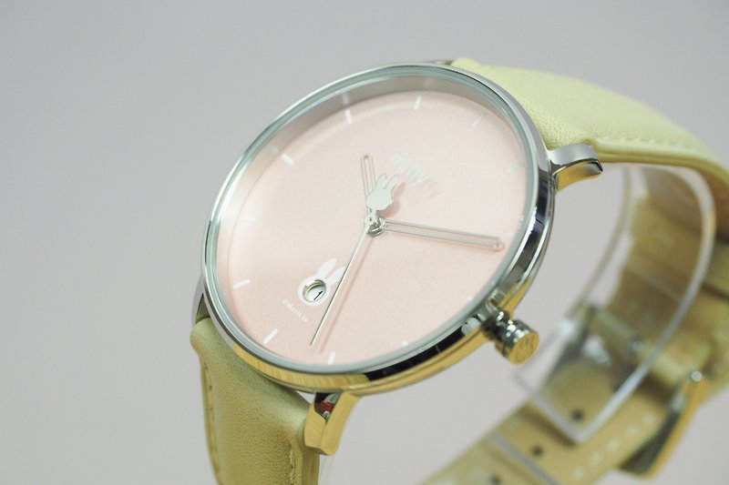 【Pinkoi x miffy】 fouetté x miffy 生活皮革腕錶 粉色 - 女錶 - 不鏽鋼 粉紅色