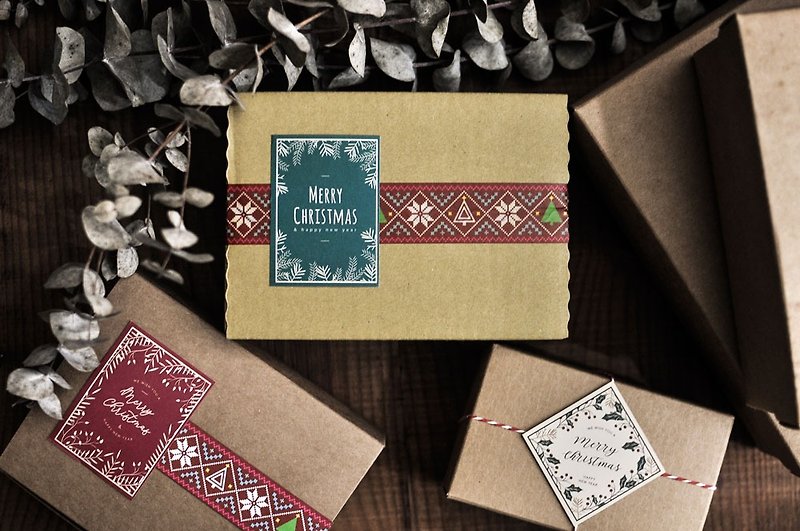 Christmas Box 4-limited Christmas gift box random series / canvas bag / key ring - กระเป๋าแมสเซนเจอร์ - ผ้าฝ้าย/ผ้าลินิน หลากหลายสี