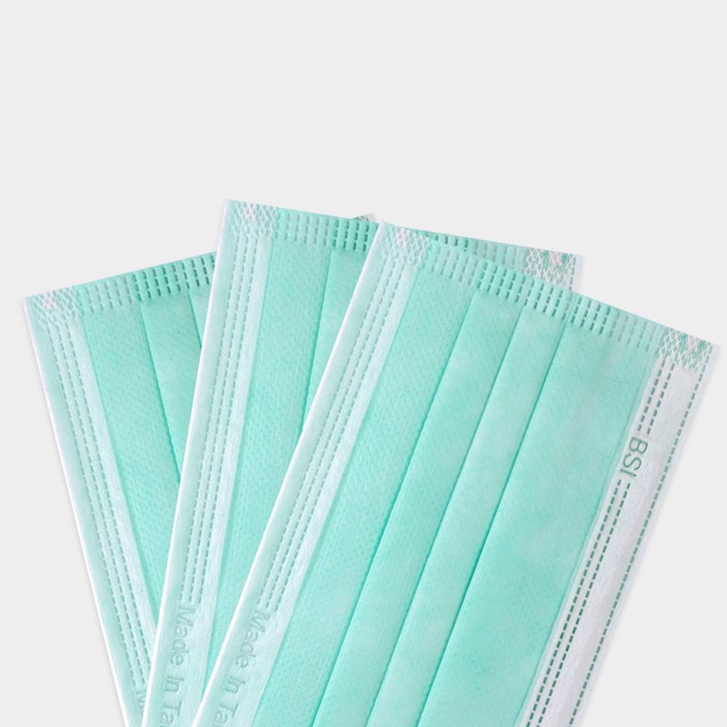 成人醫療口罩 質感新色-湖水綠 - 口罩/口罩收納套 - 其他材質 綠色