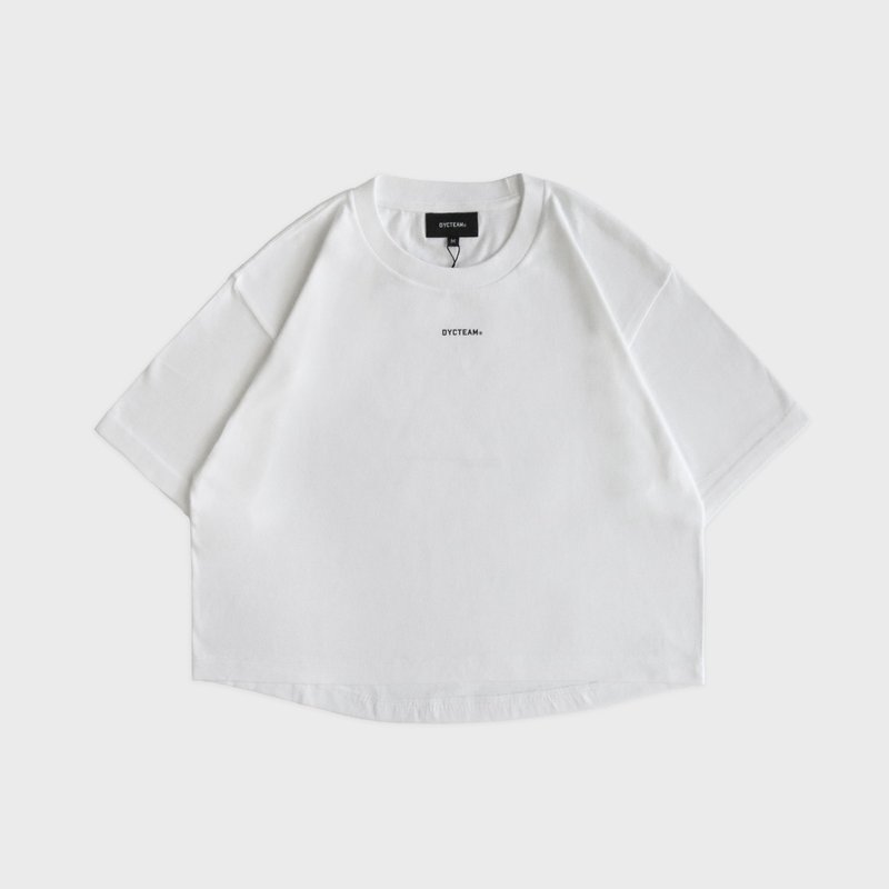 DYCTEAM - LOGO tee 短版 (white) - 女 T 恤 - 其他材質 白色