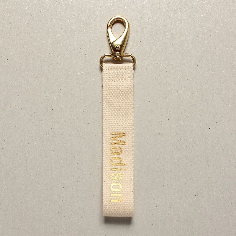 Custom key ring A total of 17 colors - special combination - Keychains - Polyester White