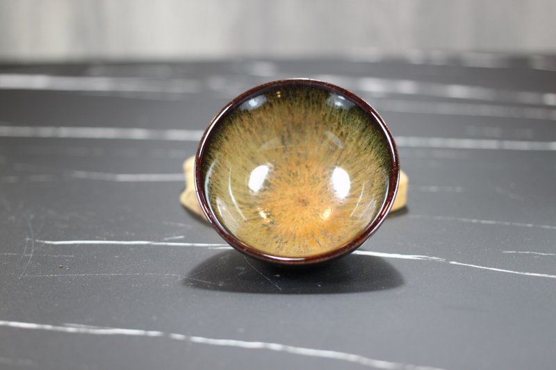 【送禮好物】秋林 天目釉 圓滿茶杯 鶯歌陶藝名家葉敏祥作品 - 茶壺/茶杯/茶具 - 瓷 