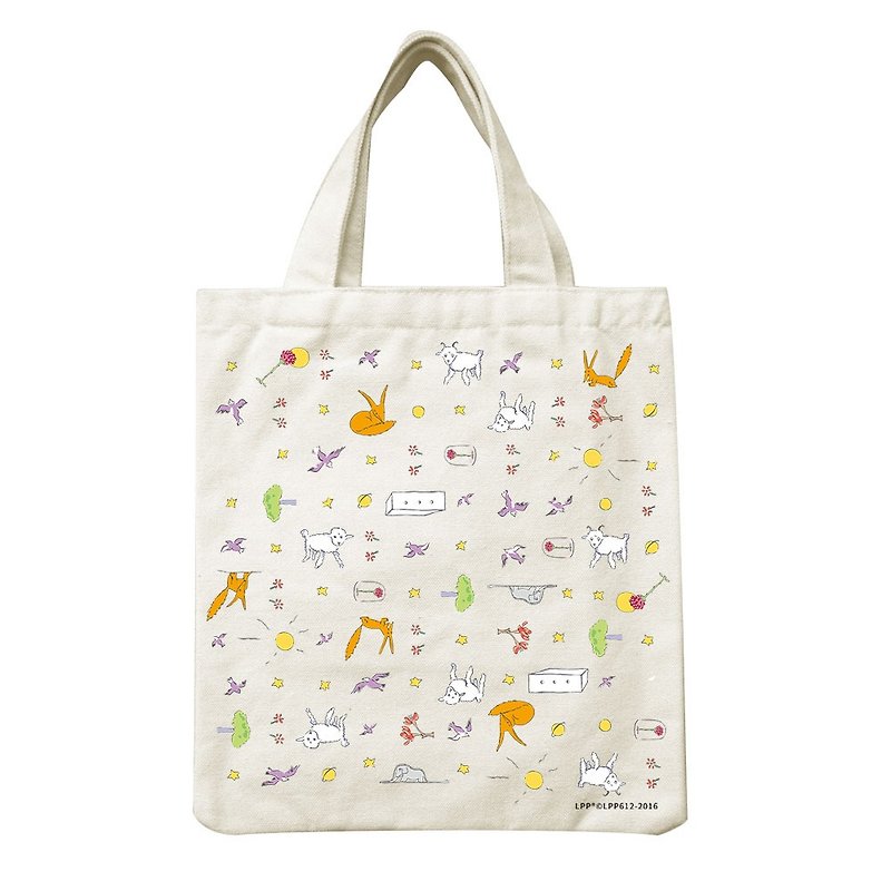 Little Prince Classic Edition Authorization - Hand Canvas Bag: [Little Prince Paradise], CA1AA02 - Handbags & Totes - Cotton & Hemp Multicolor