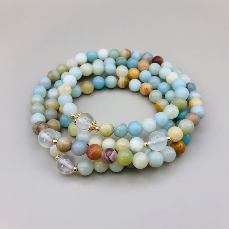 ITS-BJ623 [Design model, safe and comfortable, 108 beads] raw Stone - สร้อยข้อมือ - เครื่องประดับพลอย สีเขียว