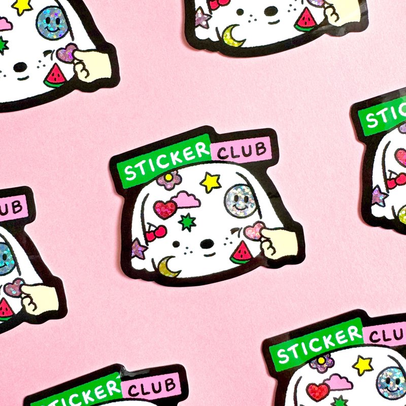 Glitter Sticker - Sticker Club - 貼紙 - 防水材質 