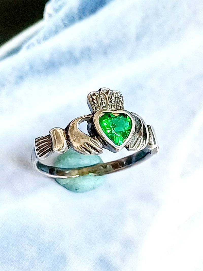 vintage jewelry Claddagh 愛爾蘭克拉達 戒指 - 戒指 - 其他金屬 