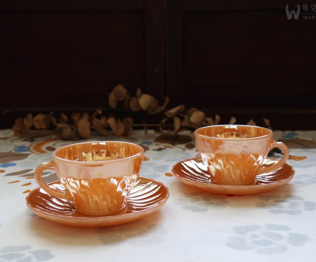 初期 ファイヤーキング スワール コーヒーカップ＆プレート