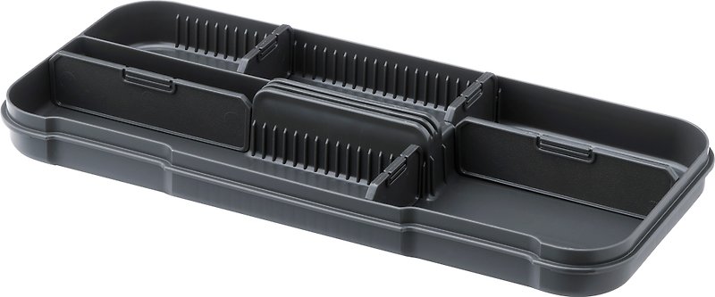 STACK CARGO Special tray for stackable combined tool box storage box (applicable to S6/S4) - กล่องเก็บของ - พลาสติก สีดำ