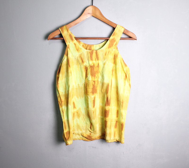 FOAK vintage psychedelic fluorescent tie-dye vest - Women's Vests - Other Materials 