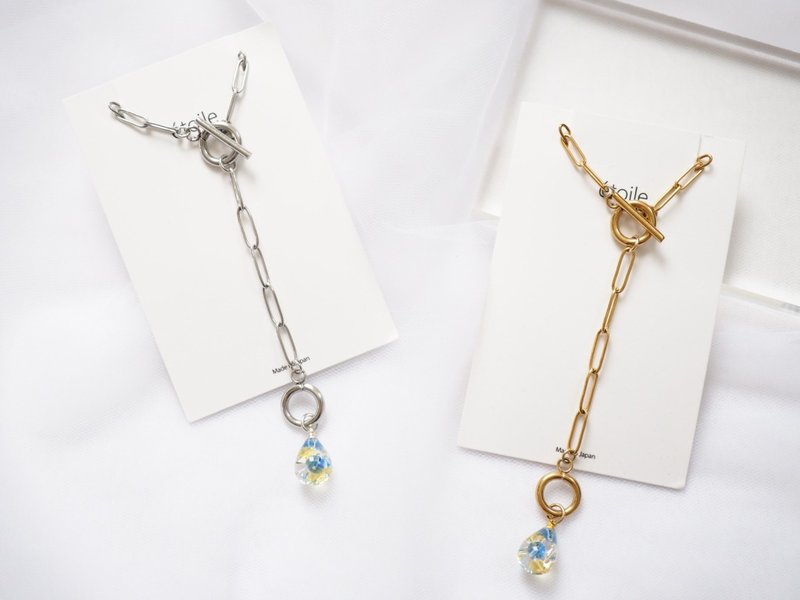 Swarovski 淚滴項鍊 SDN-19 - 項鍊 - 樹脂 藍色