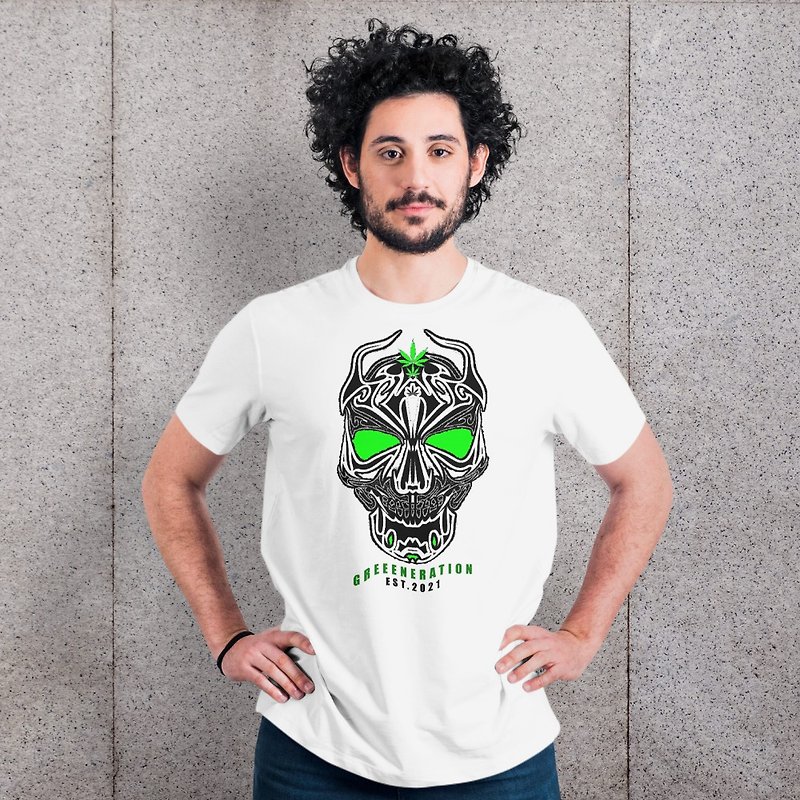 Art T-Shirt Premium Cotton - Devil Skull Head -