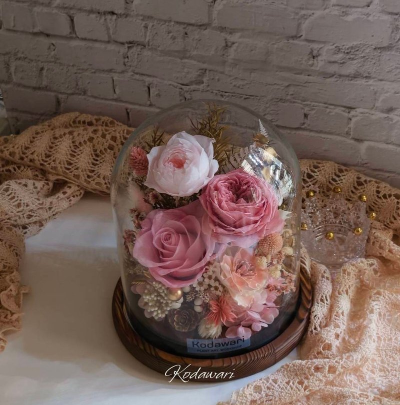 繁花盛宴 大型永生花玻璃罩.花盅 開幕.祝賀.新年花禮 喬遷.升遷 - 乾燥花/永生花 - 植物．花 