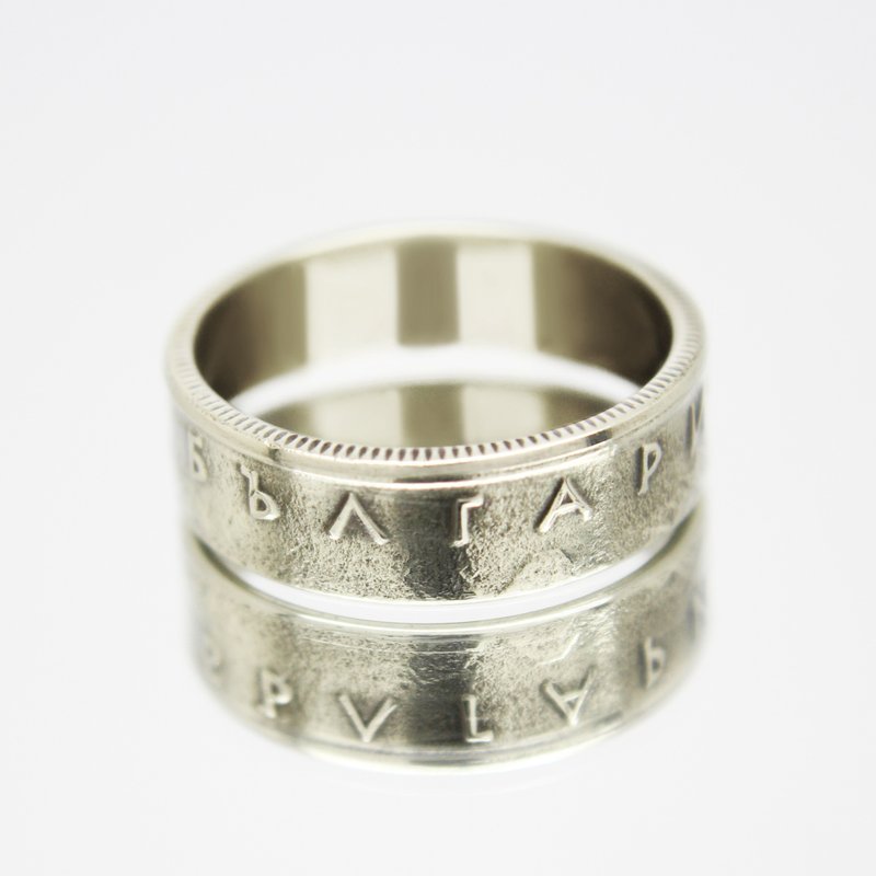 Bulgaria Coin Ring 50 Stotinki 1999 coin rings for men coin rings for women - 戒指 - 其他金屬 