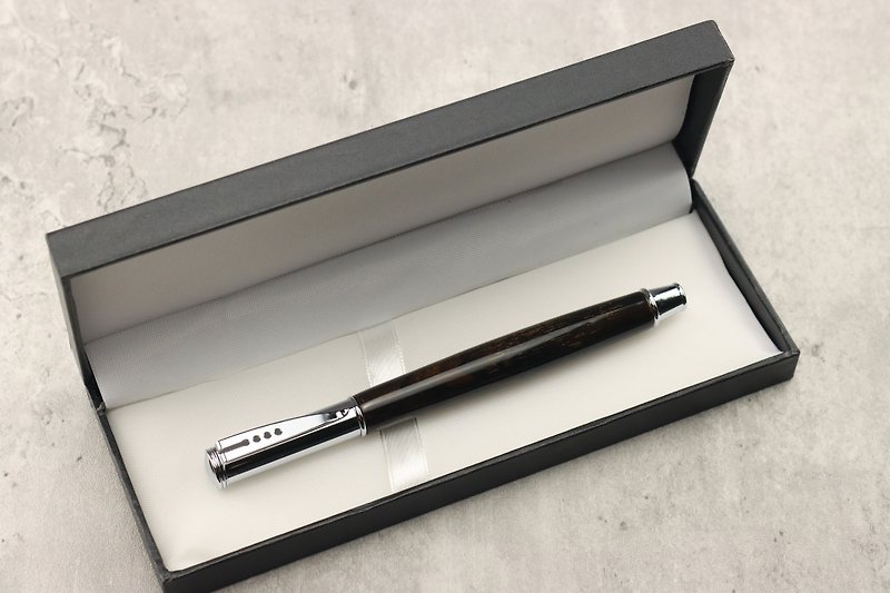 【レザーウッド】無垢材ペン | オリジナルウッドペン | ボールペン | 手作りウッドペン - 水性ボールペン - 木製 