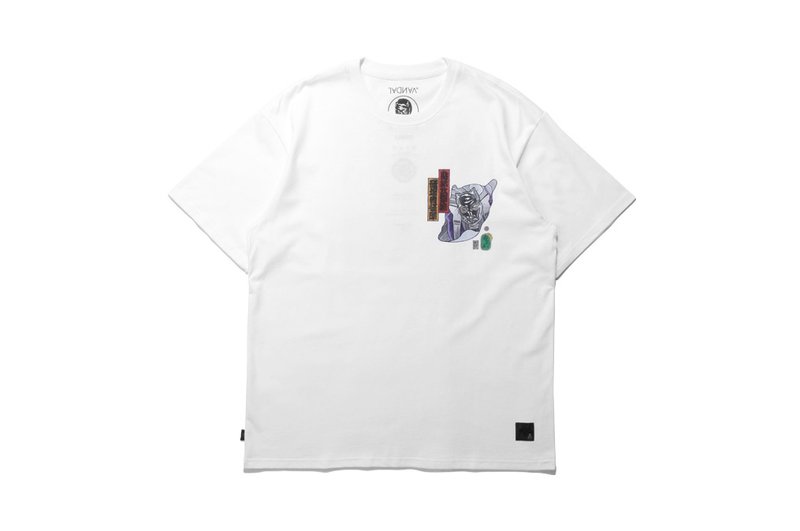 VANDAL X 彫振 合作短T - 男 T 恤 - 棉．麻 黑色