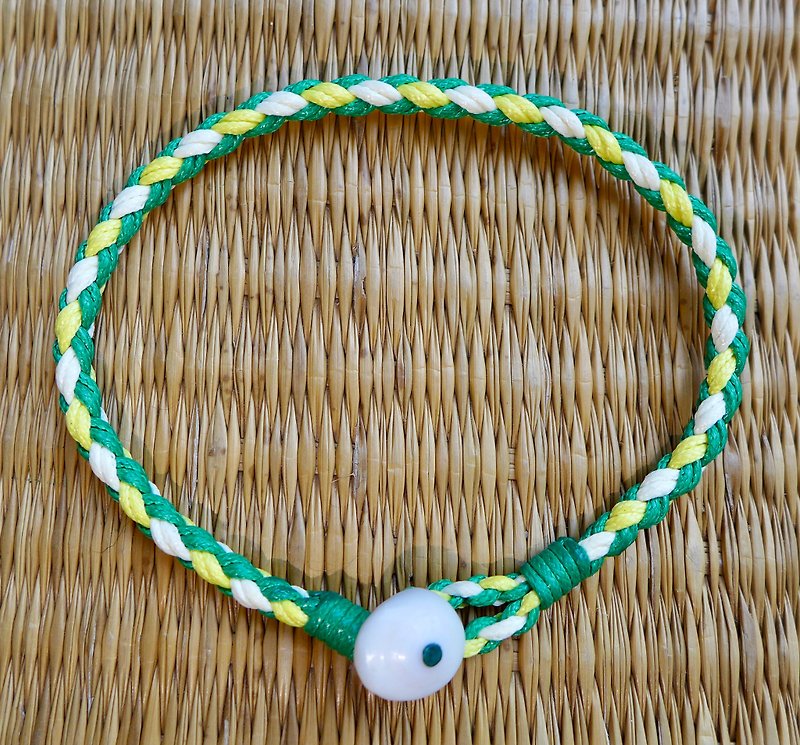 Single circle fish bone braided bracelet foot ring ocean wind shell bracelet surf rope lucky rope