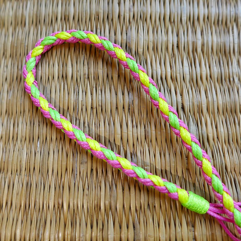 Single-circle fishbone weaving wristband anklet ocean wind shell bracelet surfing rope lucky rope - กำไลข้อเท้า - ไฟเบอร์อื่นๆ สีเขียว