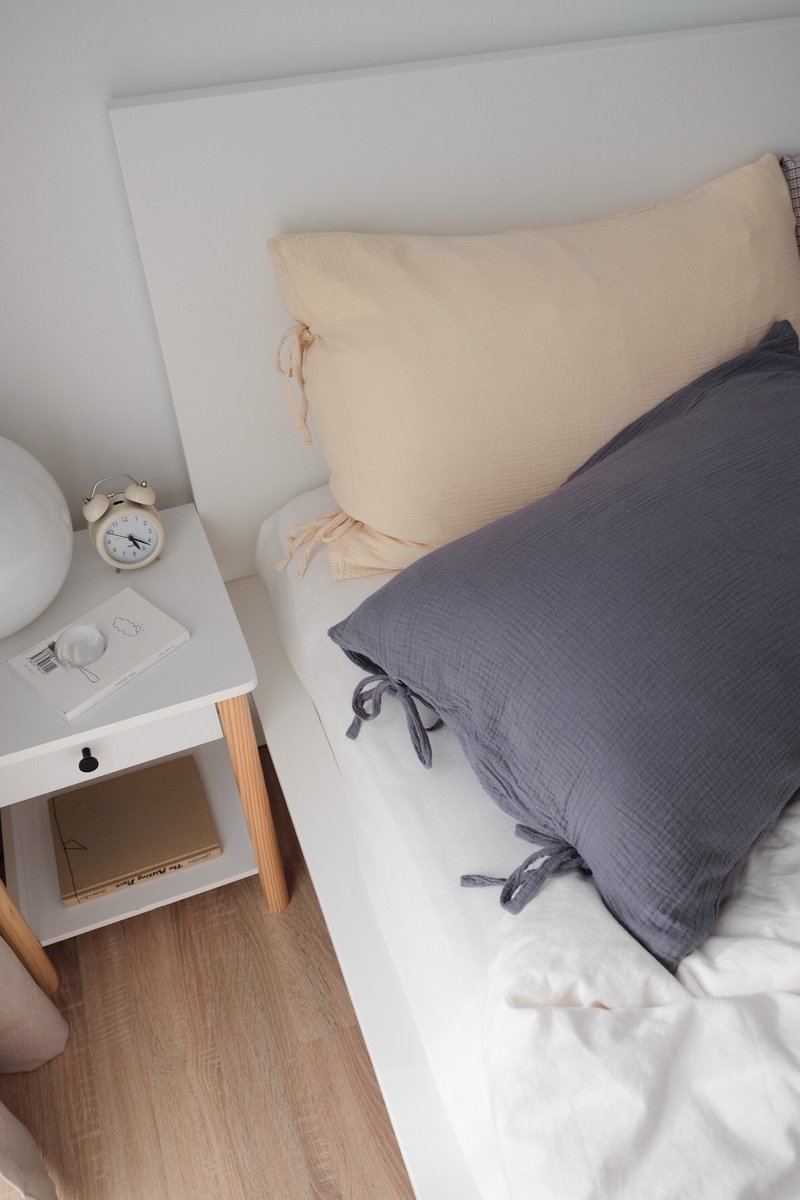 Cotton gauze pillowcase  (Whale) - 寢具/床包 - 棉．麻 