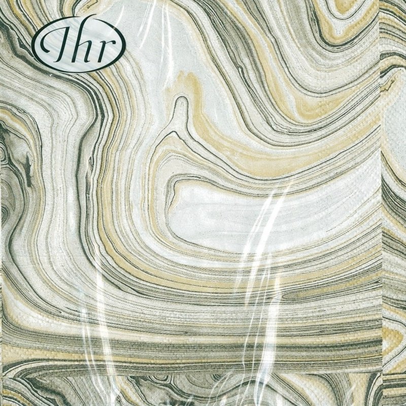 德國 IHR-33*33cm餐巾紙-魅惑 - 桌布/桌巾/餐墊 - 紙 白色