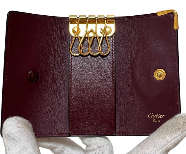 本物 Cartier カルティエ キーケース キーホルダー 4連 マスト