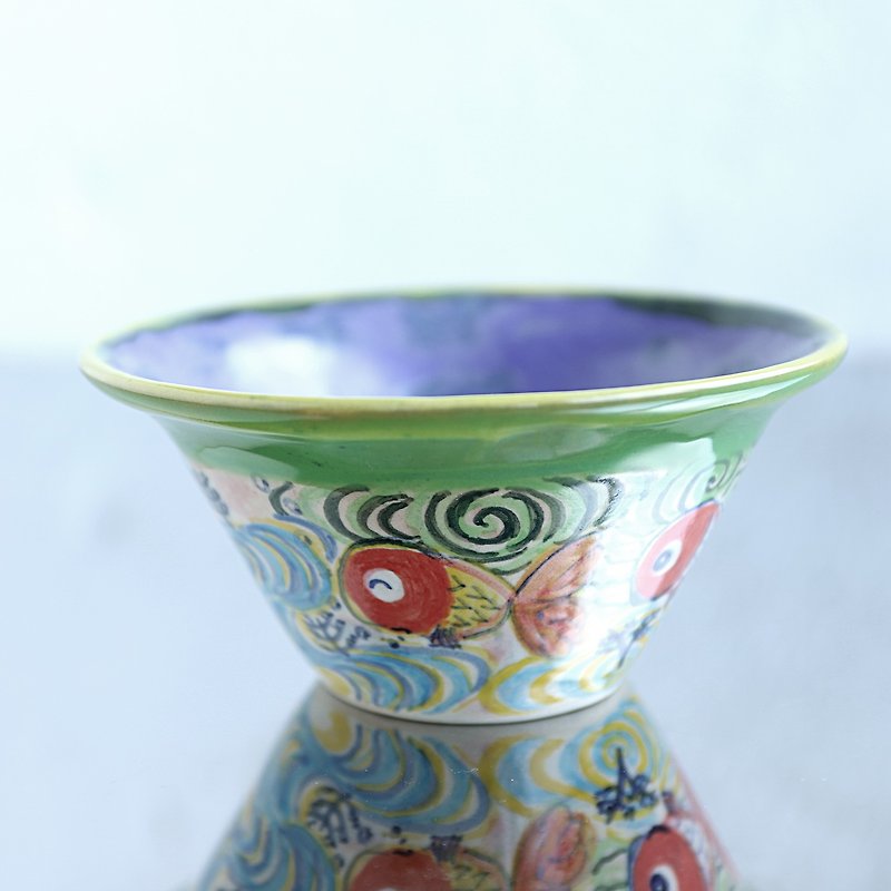 金魚bowl - 茶碗・ボウル - 陶器 ブルー