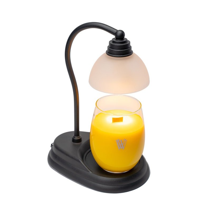 Moonlight Heart Lamp Black Melting Wax Lamp / Warm Candle Lamp Without Candle Birthday Gift Lover Gift Lover - โคมไฟ - โลหะ 