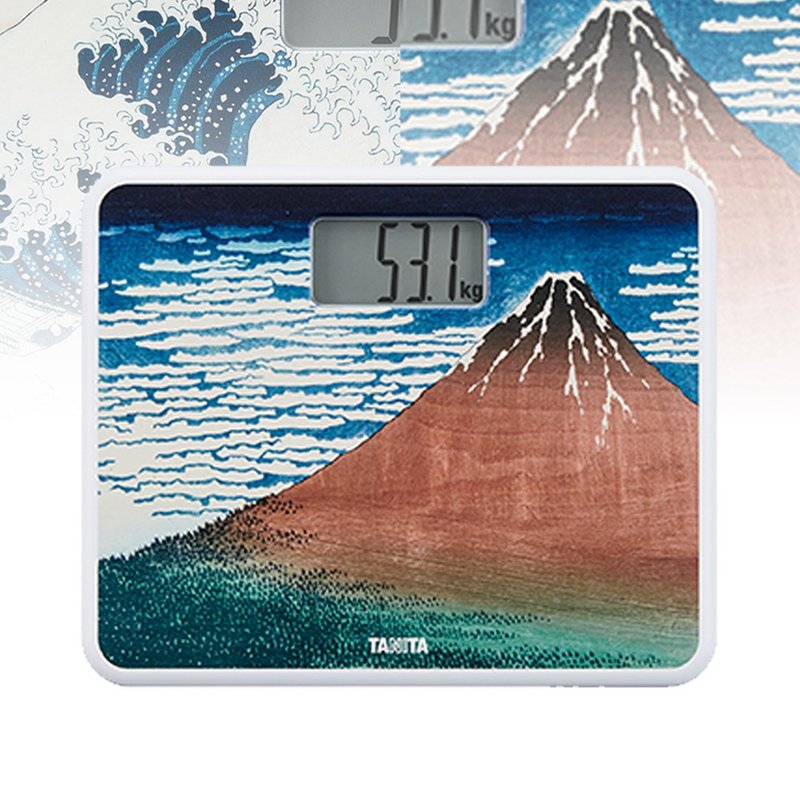 TANITA Japan Ukiyo-e Electronic Scale HD-660 Katsushika Hokusai (Mount Fuji-Kaifeng Kuaiqing) - เครื่องใช้ไฟฟ้าขนาดเล็กอื่นๆ - อะคริลิค 