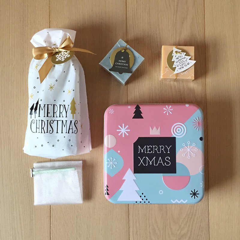 Christmas gift exchange gift | Nordic Christmas tin box soap set - ครีมอาบน้ำ - วัสดุอื่นๆ หลากหลายสี