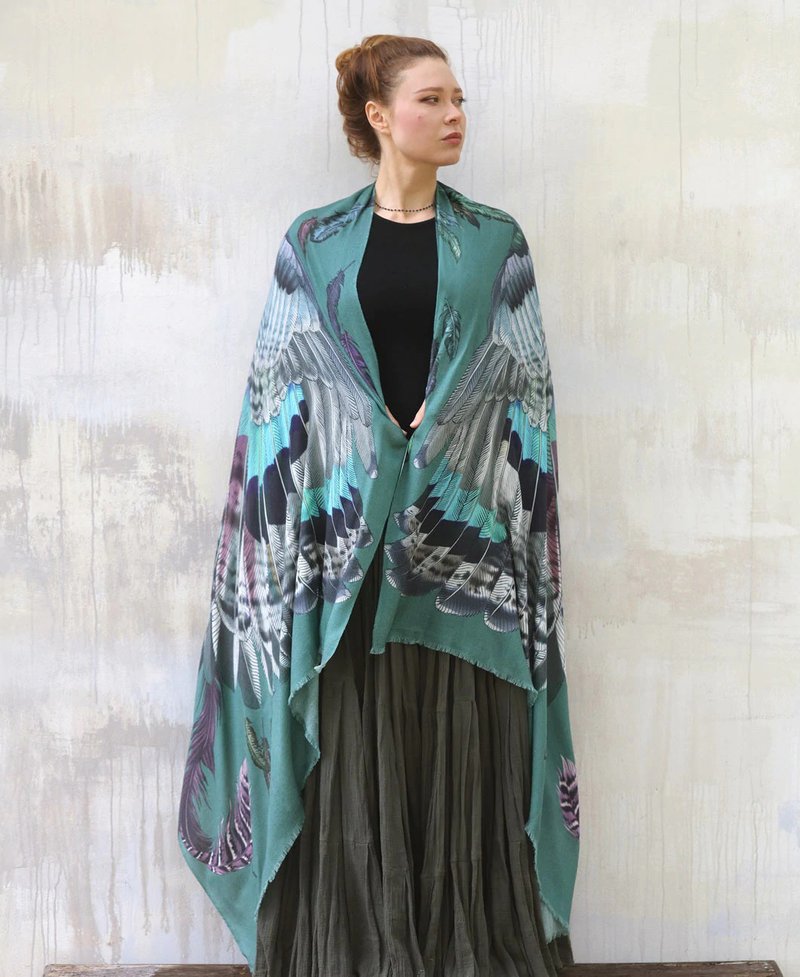 MYSTIC SHAWL - 絲巾 - 棉．麻 