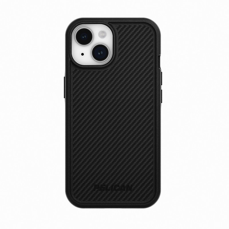 Pelican iPhone 15 Series Anti-Drop Antibacterial Case Protector-Carbon Fiber Texture MagSafe - Phone Cases - Other Materials 