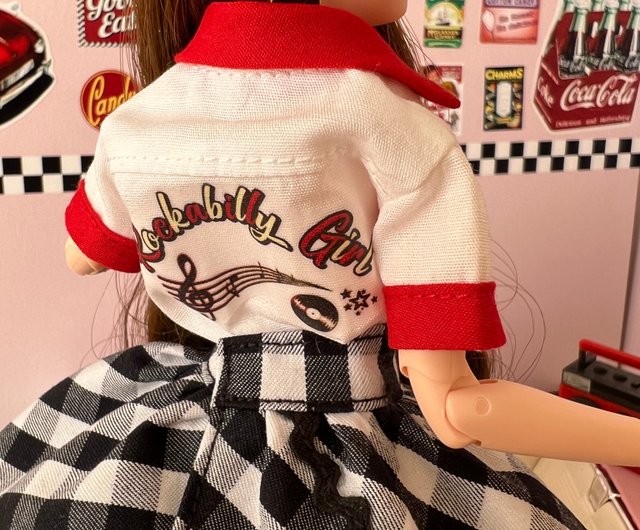 リカちゃん ブライス ロカビリーシャツ - ショップ hs-made 人形
