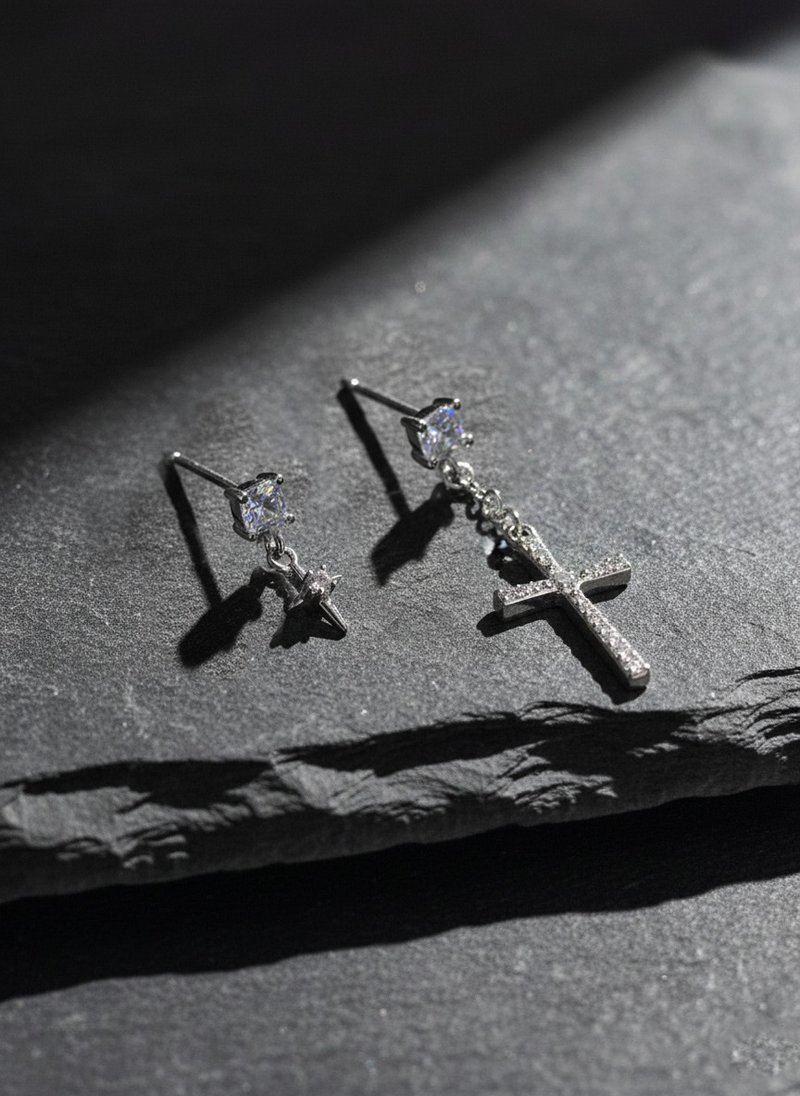 飾品-孩子 你被深深地珍愛 - 耳環/耳夾 - 純銀 