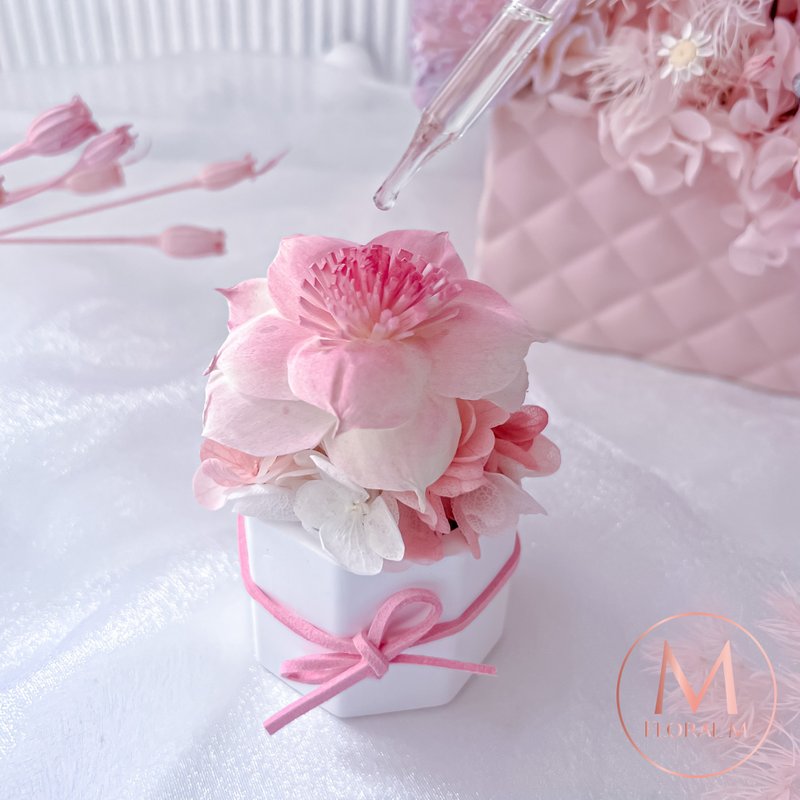 加州落日永生香氛擴香花沙灘粉 (贈送5ml香氛油) - 擺飾/家飾品 - 植物．花 粉紅色