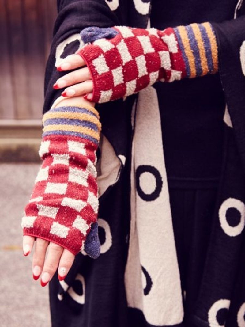 [Pre-order] ✱ plaid / water Yulu mittens ✱ (six colors) - Gloves & Mittens - Cotton & Hemp Multicolor